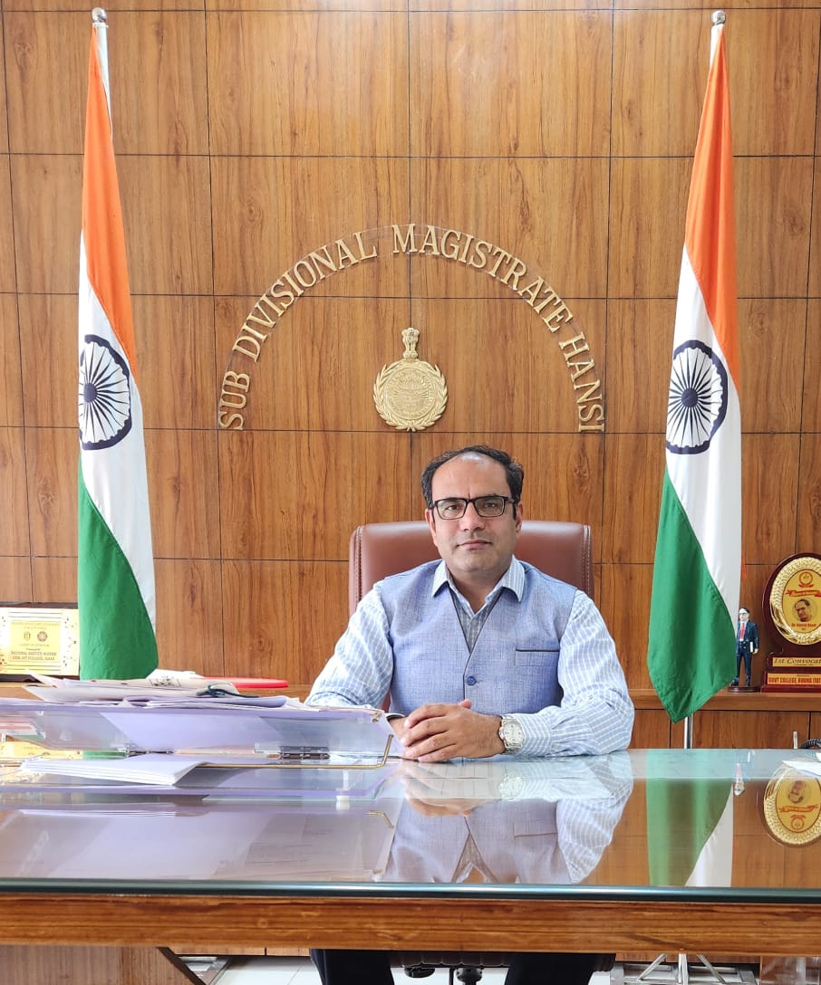 To make the sub-division area green, 10000 plants will be planted by running a campaign 'Mhari Hari Bhari Hansi': SDM Rajesh Khoth